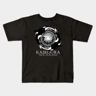 Orca Killer whales Kaikoura New Zealand Kids T-Shirt